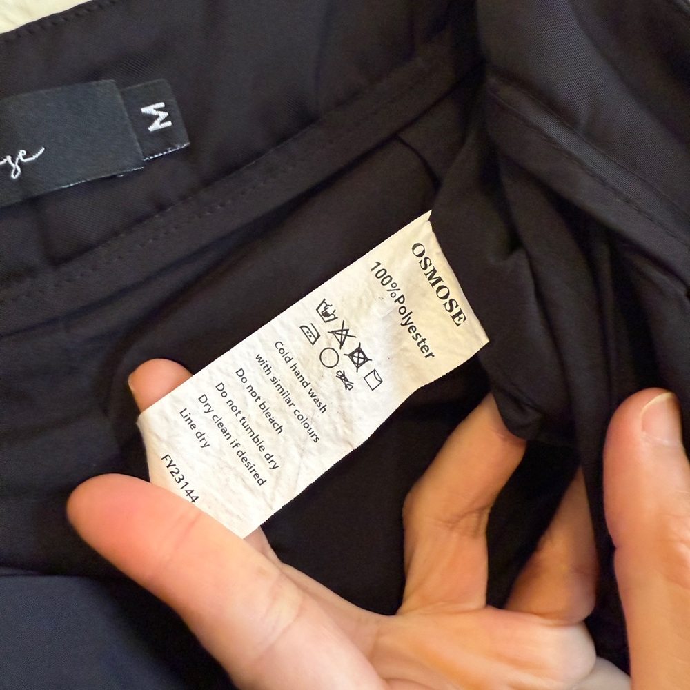 OSMOSE ~Black Wide-Leg Pants~Size M - Picture 14 of 14